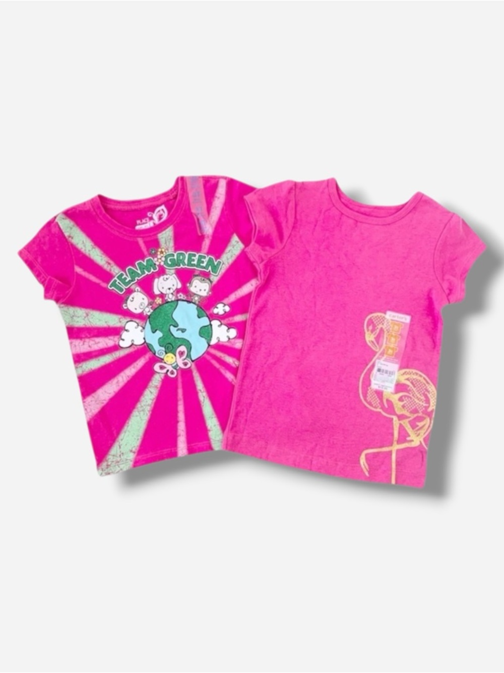 🌸New🌸 2pc Little Girl Short Sleeve T-shirt Top Lot Size 3T NWT